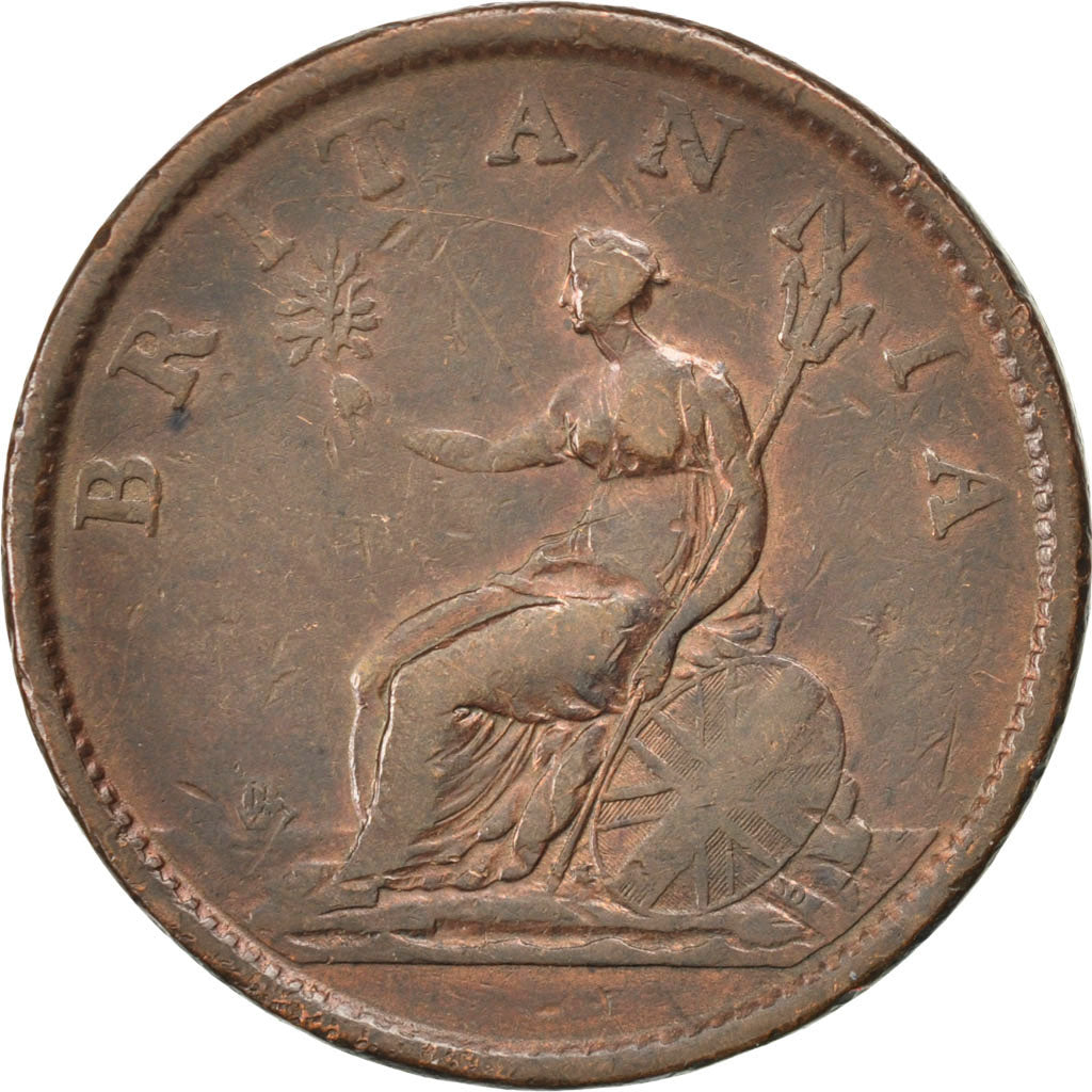 GREAT BRITAIN, Penny, 1806, KM #663, EF(40-45), Copper, 18.38