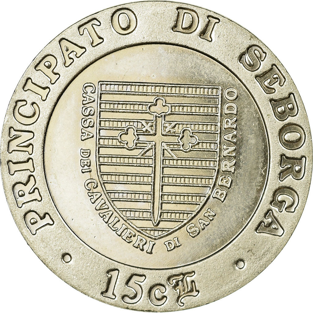 Coin, SEBORGA, Prince Giorgio I, 15 Centesimi, 1996, Seborga, AU(55-58)