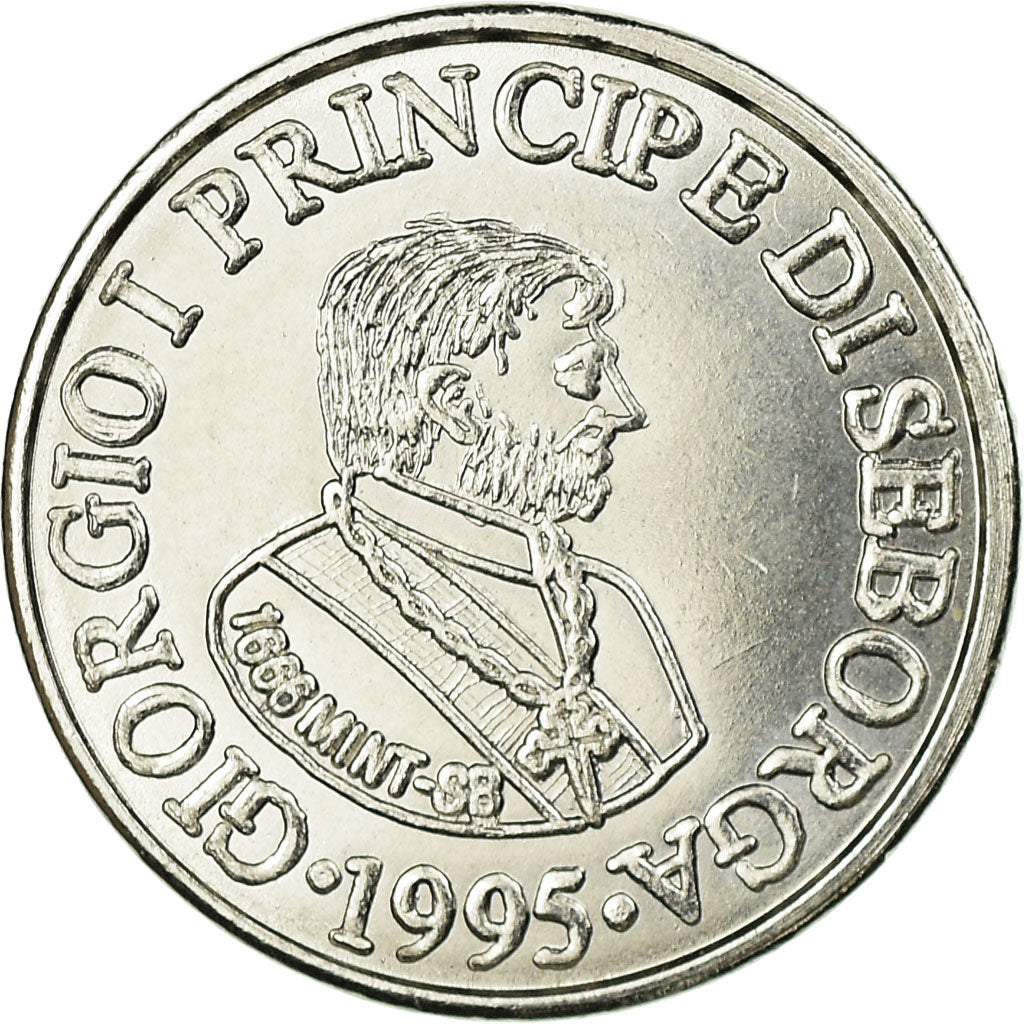 Coin, SEBORGA, Prince Giorgio I, 5 Centesimi, 1995, Seborga, AU(55-58)
