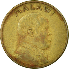 Moneta, Malawi, Kwacha, 1996, MB+, Acciaio placcato ottone, KM:28