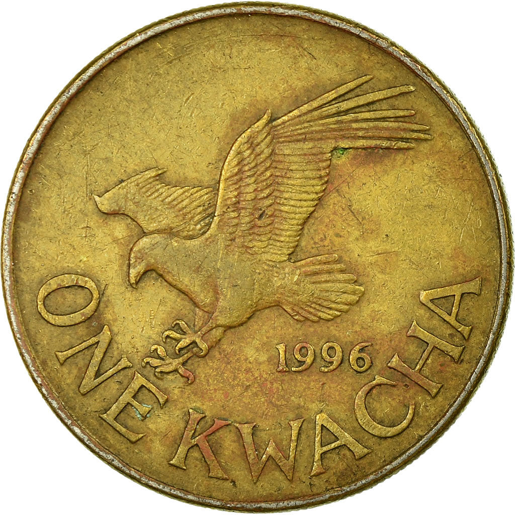 Moneda, Malawi, Kwacha, 1996, BC+, Latón chapado en acero, KM:28