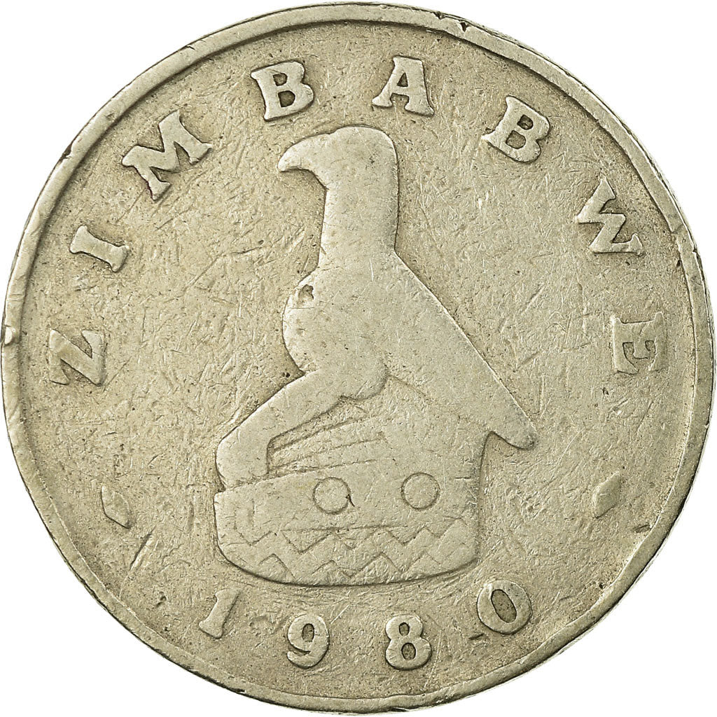 Coin, Zimbabwe, Dollar, 1980, VF(20-25), Copper-nickel, KM:6