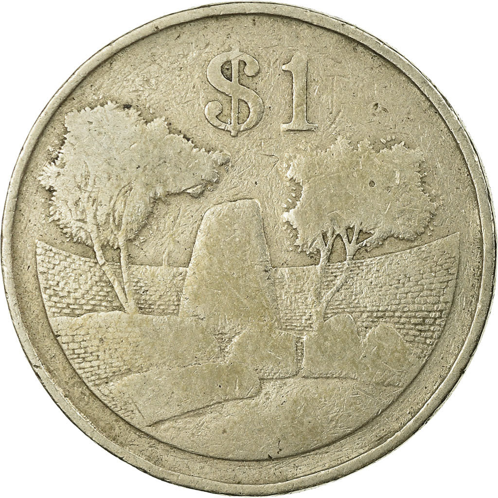 Coin, Zimbabwe, Dollar, 1980, VF(20-25), Copper-nickel, KM:6