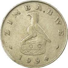 Coin, Zimbabwe, 20 Cents, 1994, VF(30-35), Copper-nickel, KM:4
