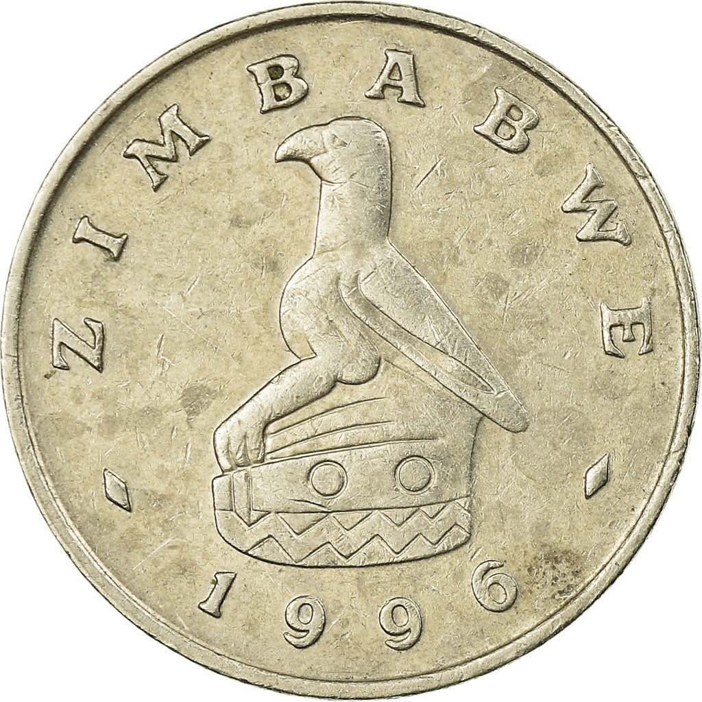 Coin, Zimbabwe, 20 Cents, 1996, VF(30-35), Copper-nickel, KM:4
