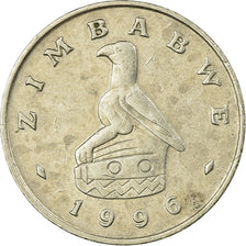 Coin, Zimbabwe, 20 Cents, 1996, VF(30-35), Copper-nickel, KM:4