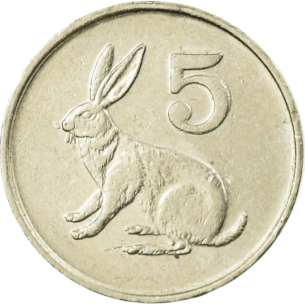 Coin, Zimbabwe, 5 Cents, 1995, EF(40-45), Copper-nickel, KM:2