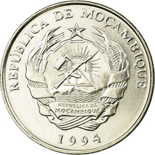 Moneta, Mozambico, 50 Meticais, 1994, Royal Mint, BB+, Acciaio ricoperto in