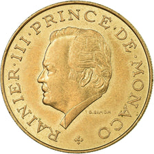 Münze, Monaco, Rainier III, 10 Francs, 1977, SS, Copper-Nickel-Aluminum
