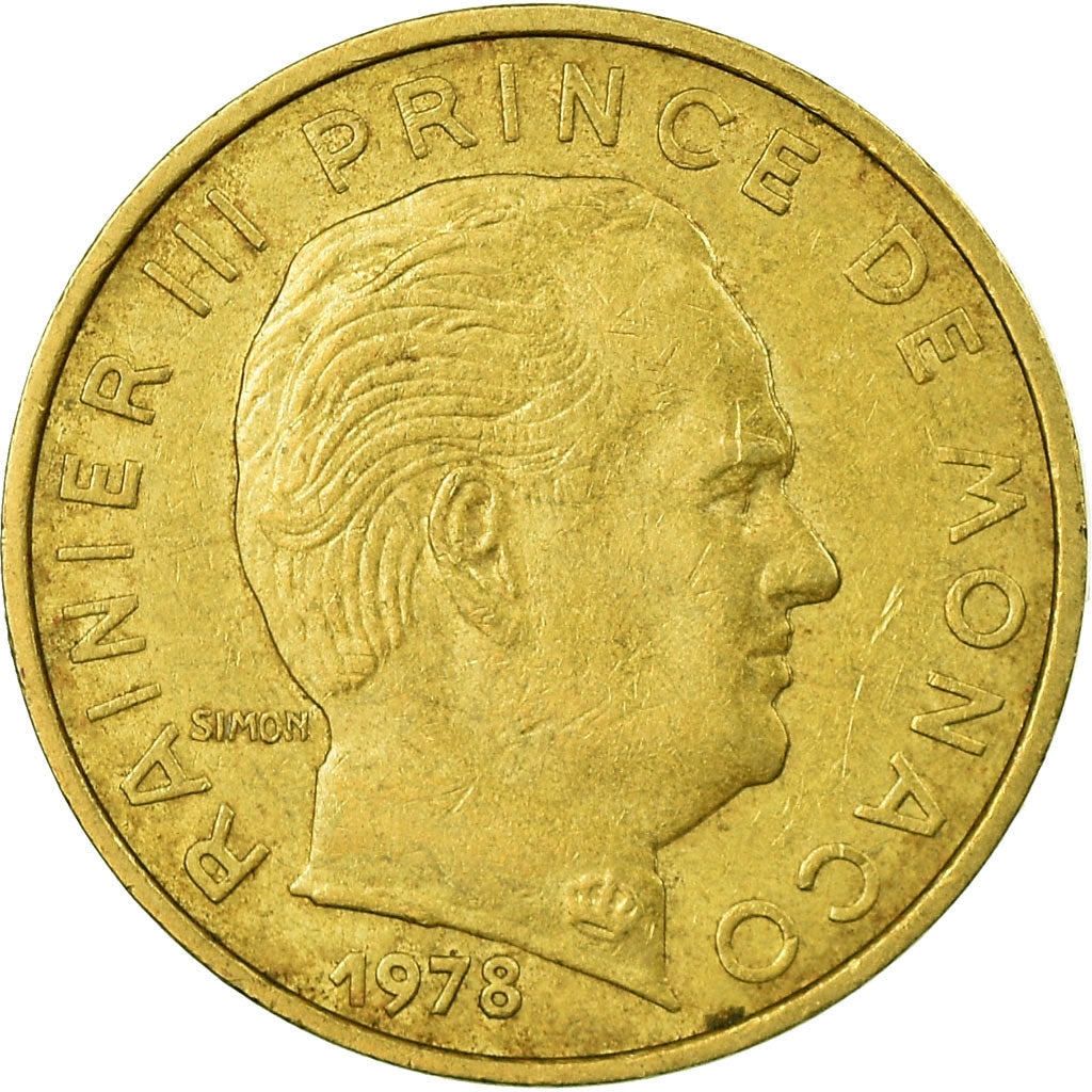 Monnaie, Monaco, Rainier III, 10 Centimes, 1978, TTB, Aluminum-Bronze