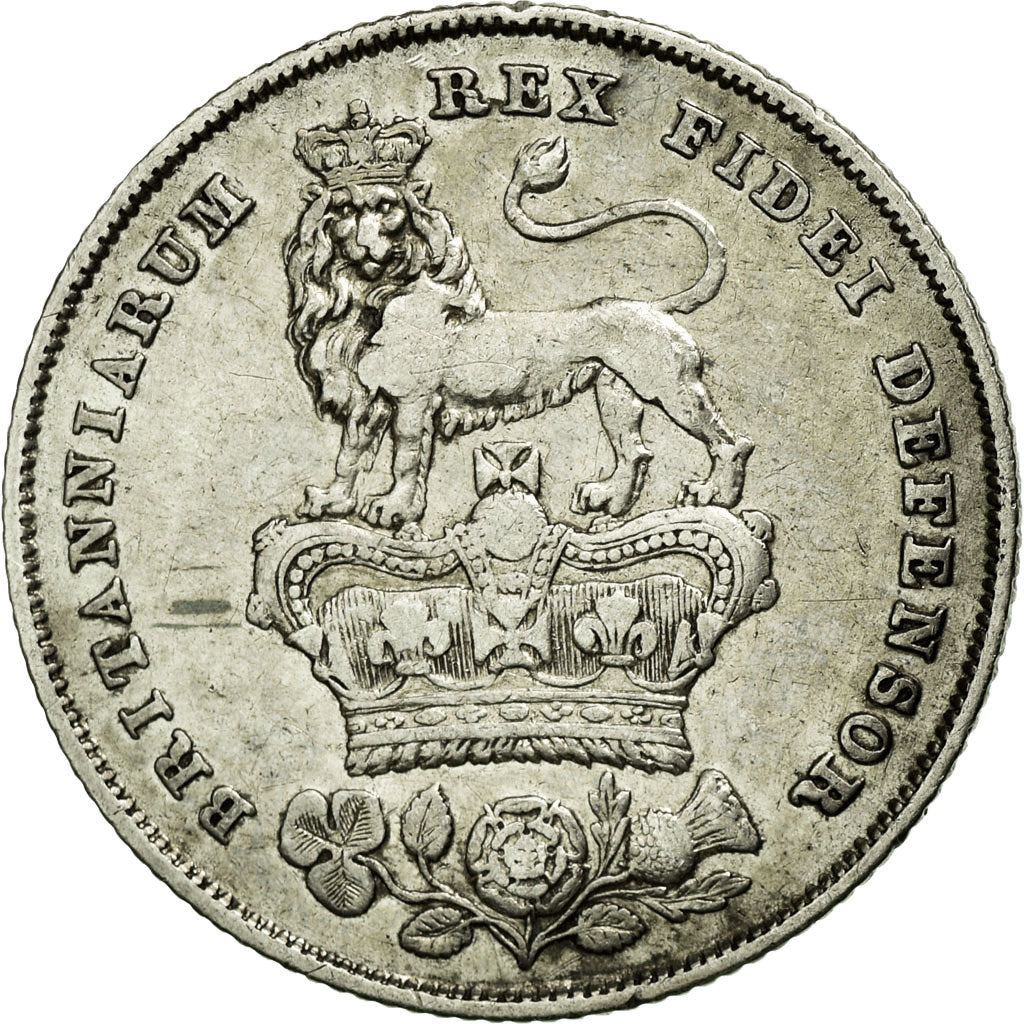 Monnaie, Grande-Bretagne, George IV, Shilling, 1825, TTB+, Argent, KM:694