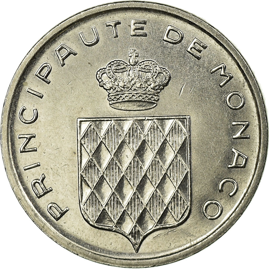 Coin, Monaco, Rainier III, Centime, 1977, AU(55-58), Stainless Steel, KM:155