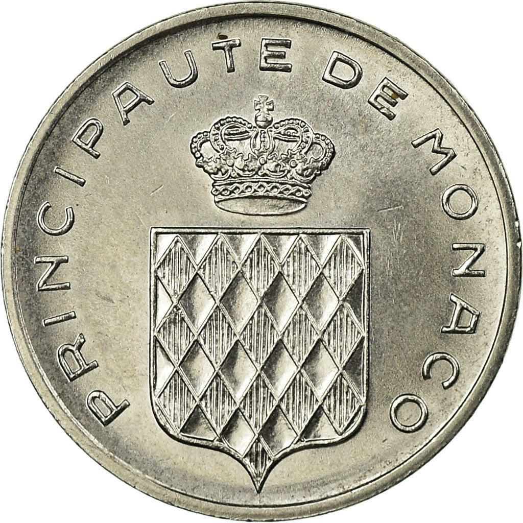 Coin, Monaco, Rainier III, Centime, 1977, AU(55-58), Stainless Steel, KM:155