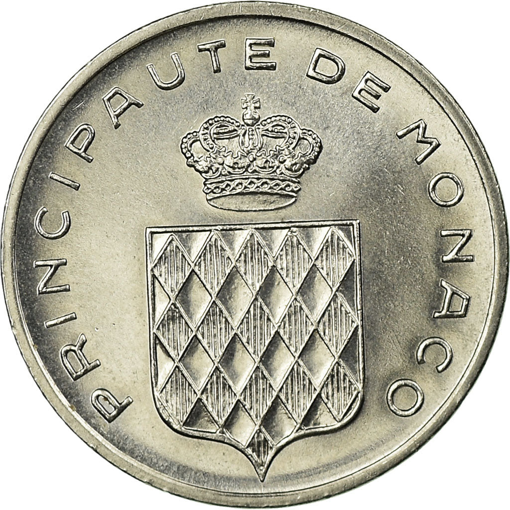 Coin, Monaco, Rainier III, Centime, 1977, AU(55-58), Stainless Steel, KM:155
