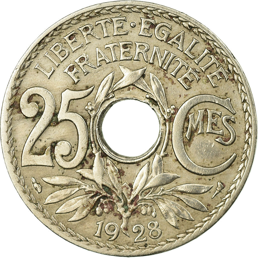 Coin, France, Lindauer, 25 Centimes, 1928, EF(40-45), Copper-nickel, KM:867a