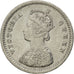 INDIA-BRITISH, 2 Annas, 1862, KM #469, AU(50-53), Silver, 1.38