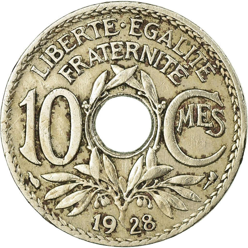 Coin, France, Lindauer, 10 Centimes, 1928, Paris, EF(40-45), Copper-nickel