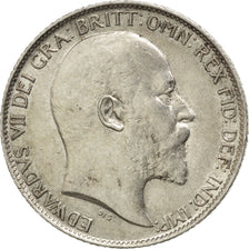 GREAT BRITAIN, 6 Pence, 1909, KM #799, AU(50-53), Silver, 19.5, 2.82