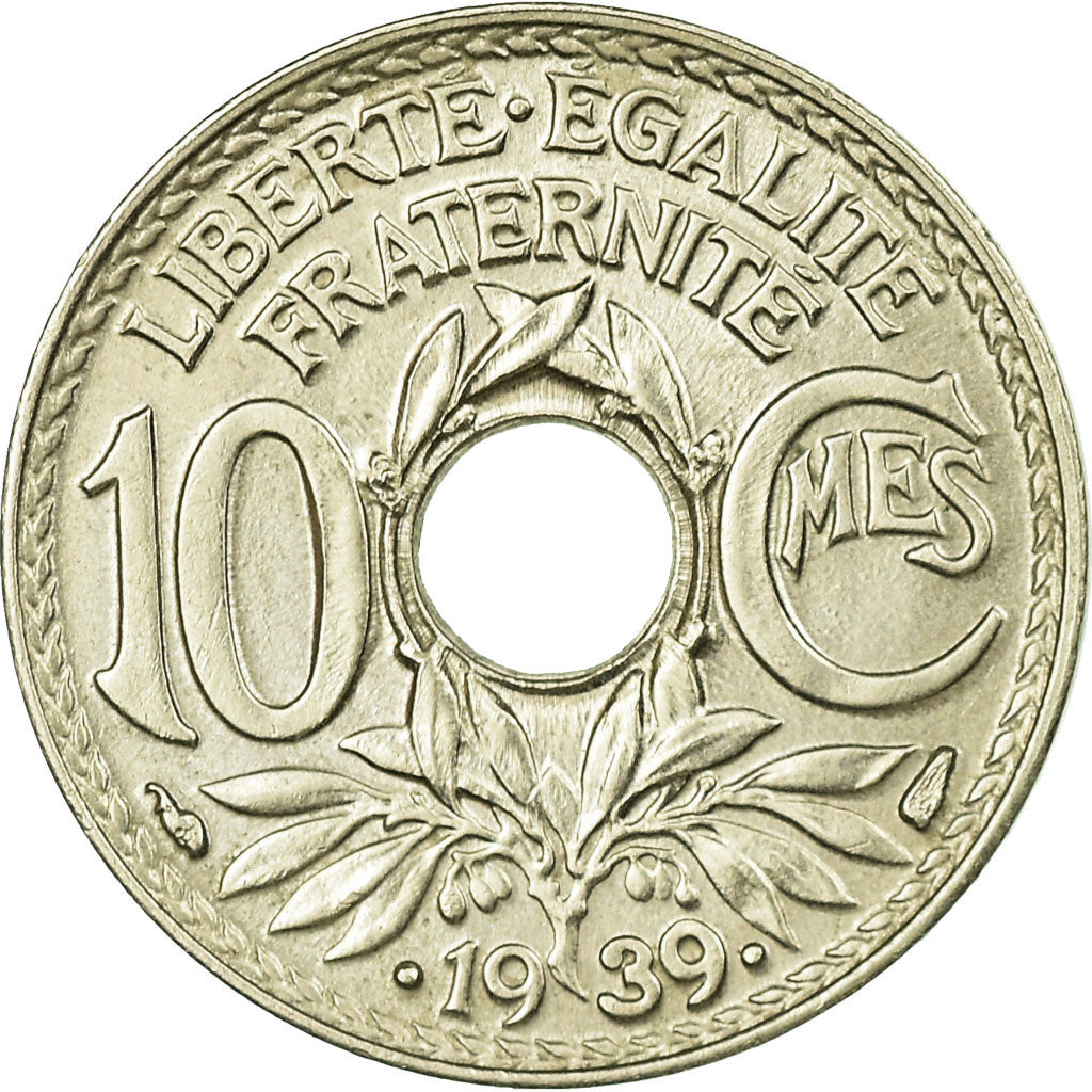 Coin, France, Lindauer, 10 Centimes, 1939, Paris, EF(40-45), Nickel-Bronze