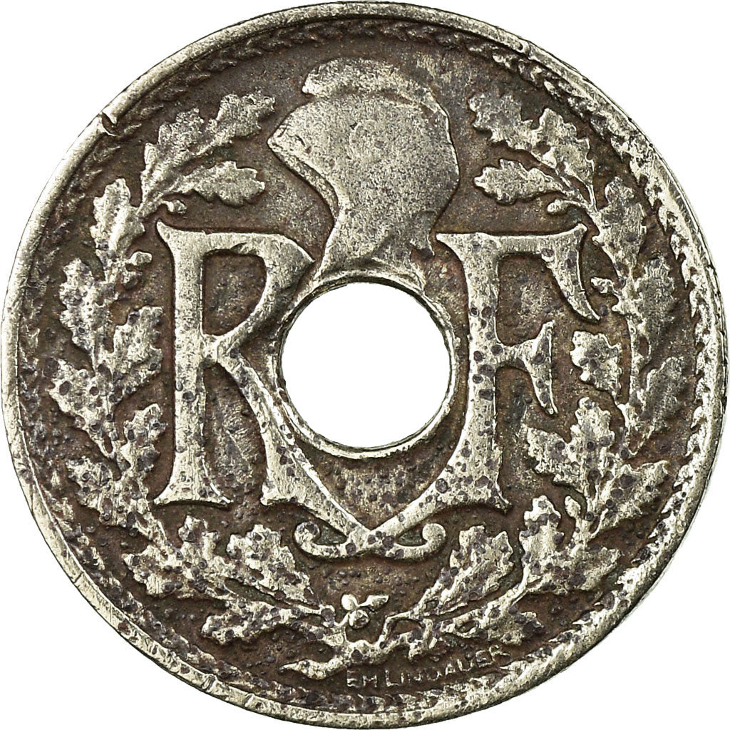 Coin, France, Lindauer, 5 Centimes, 1922, Paris, VF(20-25), Copper-nickel