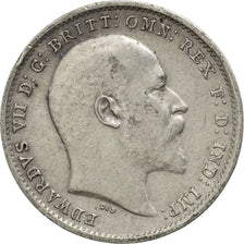 GREAT BRITAIN, 3 Pence, 1902, KM #797.1, EF(40-45), Silver, 16.1, 1.39