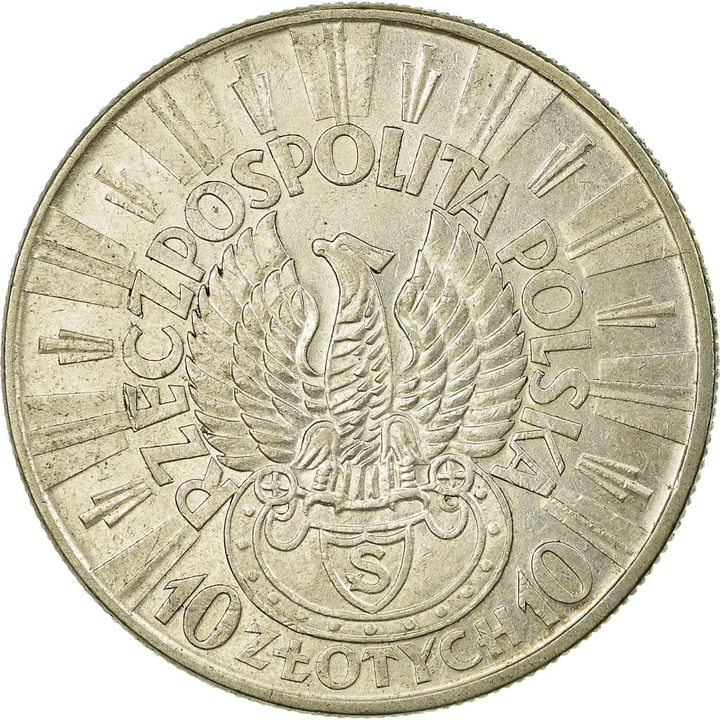 Moneta, Polonia, 10 Zlotych, 1934, Warsaw, BB, Argento, KM:26