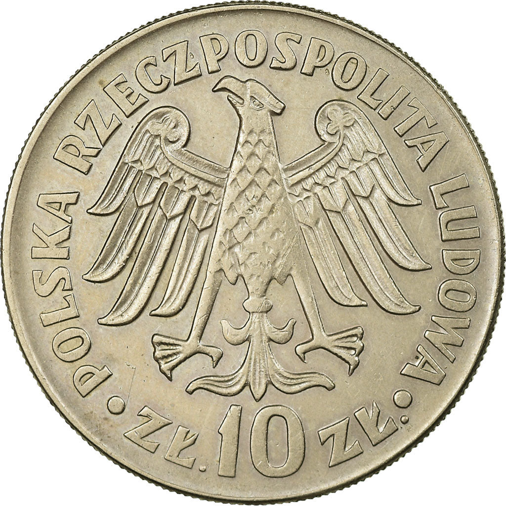 Coin, Poland, 10 Zlotych, 1964, EF(40-45), Copper-nickel, KM:52.1