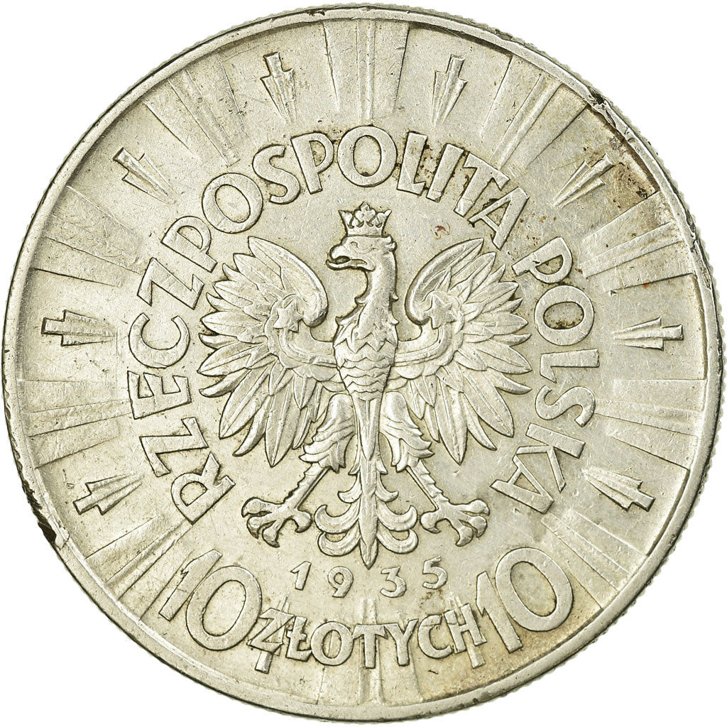 Monnaie, Pologne, 10 Zlotych, 1935, Warsaw, TTB, Argent, KM:29