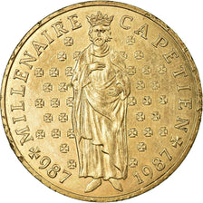 Moneta, Francia, Millennium of King Capet and France, 10 Francs, 1987, MB+