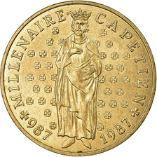 Munten, Frankrijk, Millennium of King Capet and France, 10 Francs, 1987, FR+
