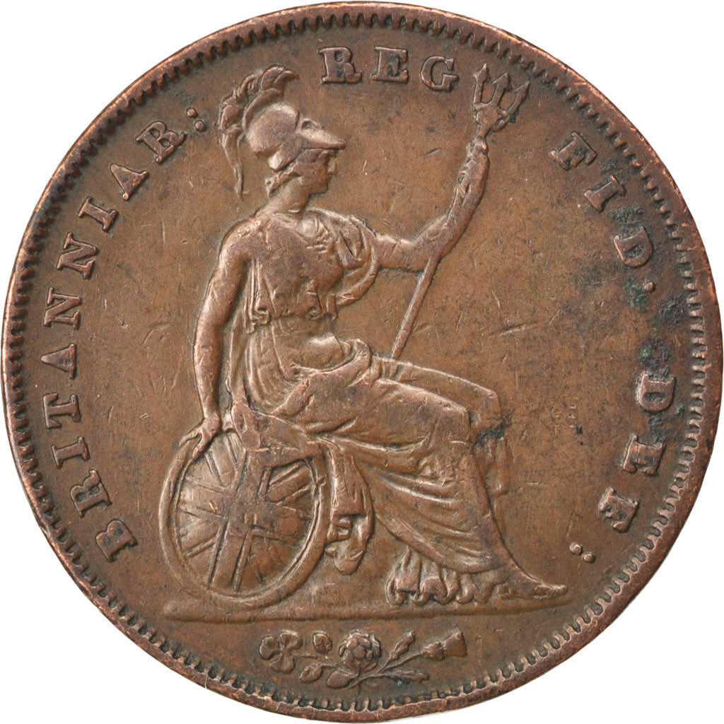 GREAT BRITAIN, Penny, 1841, KM #739, VF(30-35), Copper, 18.81