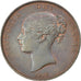 GREAT BRITAIN, Penny, 1853, KM #739, AU(50-53), Copper, 18.48