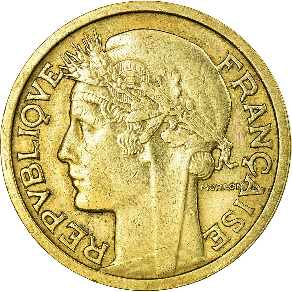Münze, Frankreich, Morlon, 2 Francs, 1935, Paris, SS, Aluminum-Bronze, KM:886