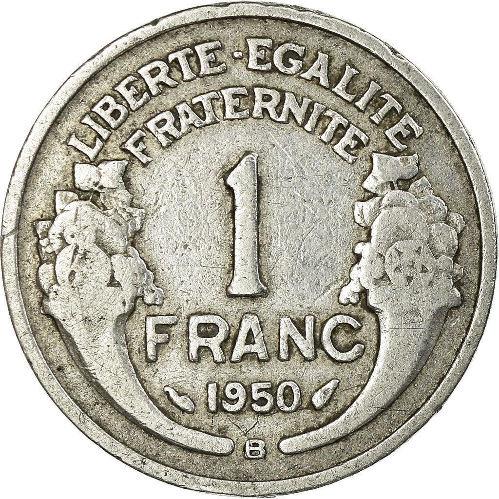 Coin, France, Morlon, Franc, 1950, Beaumont - Le Roger, VF(20-25), Aluminum