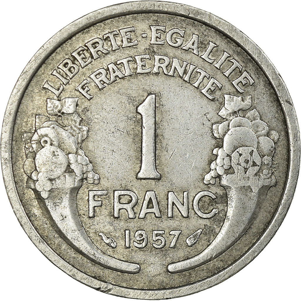 Monnaie, France, Morlon, Franc, 1957, TTB, Aluminium, Gadoury:473b, KM:885a.1