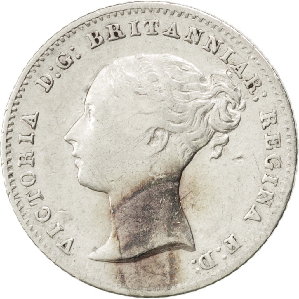 GREAT BRITAIN, 4 Pence, Groat, 1838, KM #731.1, VF(30-35), Silver, 1.85