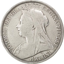 GREAT BRITAIN, Crown, 1895, KM #783, VF(30-35), Silver, 38.61, 27.78