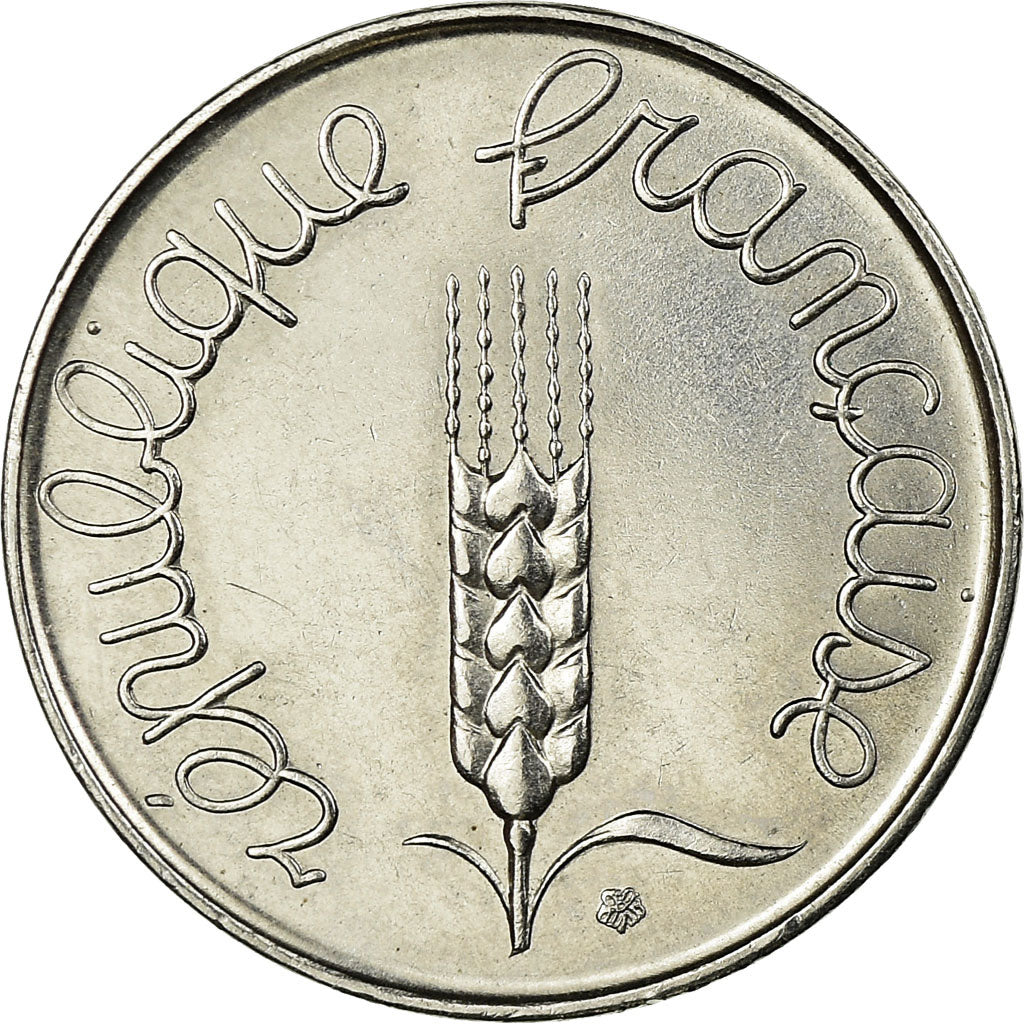 Moeda, França, Épi, 5 Centimes, 1963, Paris, EF(40-45), Aço Inoxidável