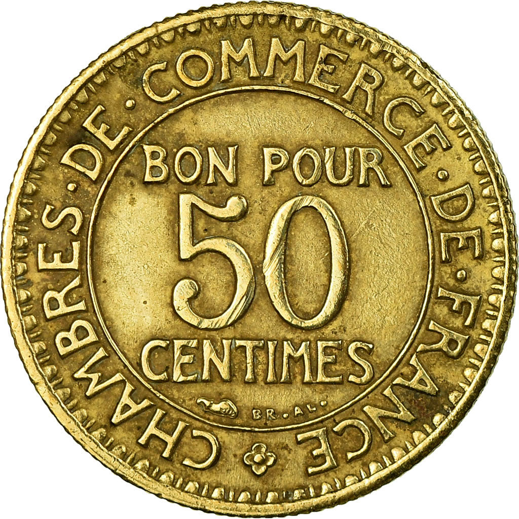 Monnaie, France, Chambre de commerce, 50 Centimes, 1927, Paris, SUP