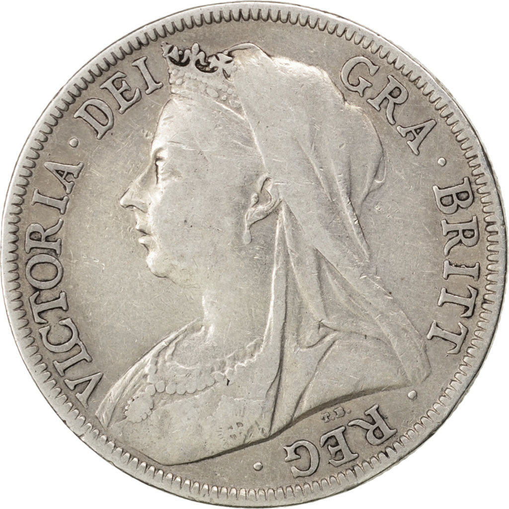 GREAT BRITAIN, 1/2 Crown, 1897, KM #782, EF(40-45), Silver, 32.3, 13.92