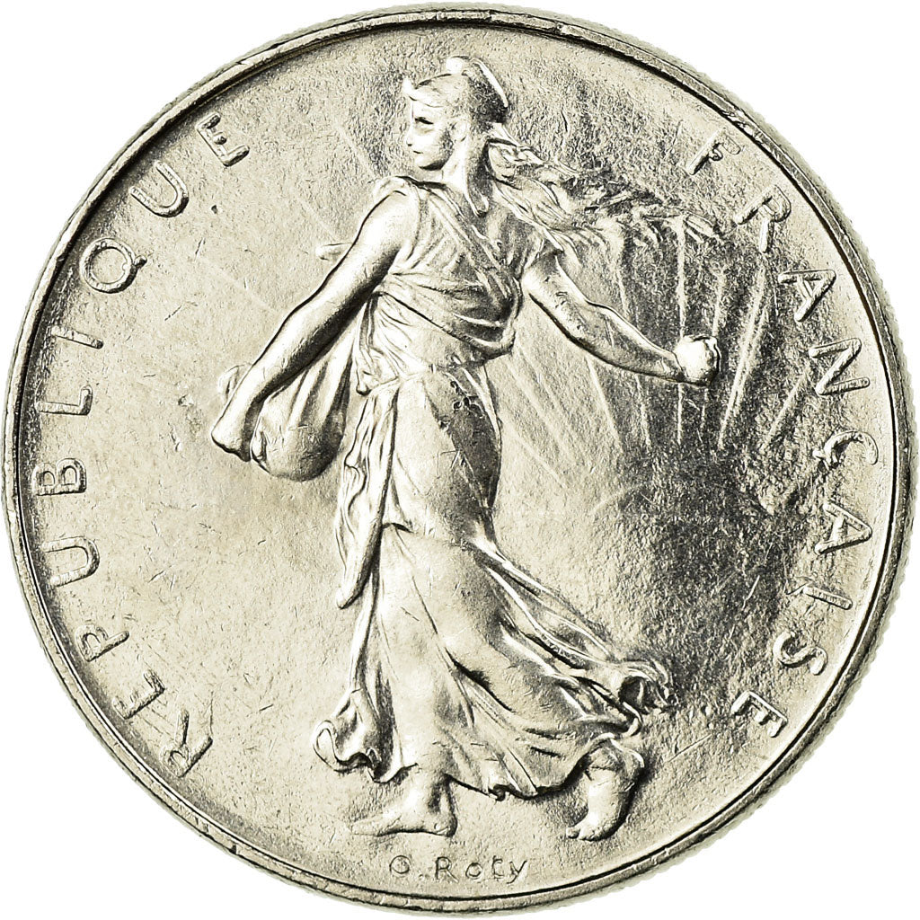Münze, Frankreich, Semeuse, Franc, 1992, VZ, Nickel, KM:925.2, Gadoury:474