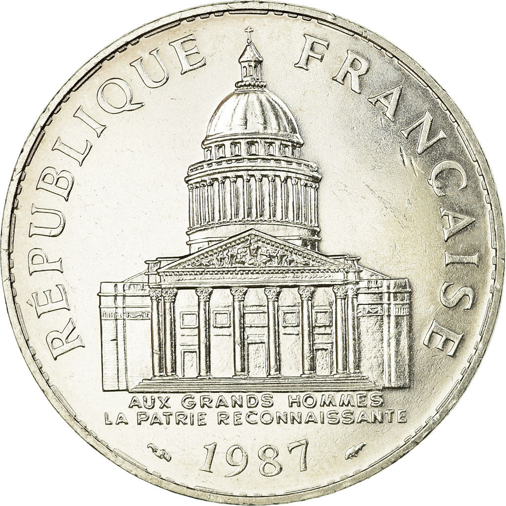 Coin, France, Panthéon, 100 Francs, 1987, Paris, EF(40-45), Silver, KM:951.1