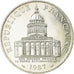 Moneta, Francja, Panthéon, 100 Francs, 1987, Paris, EF(40-45), Srebro