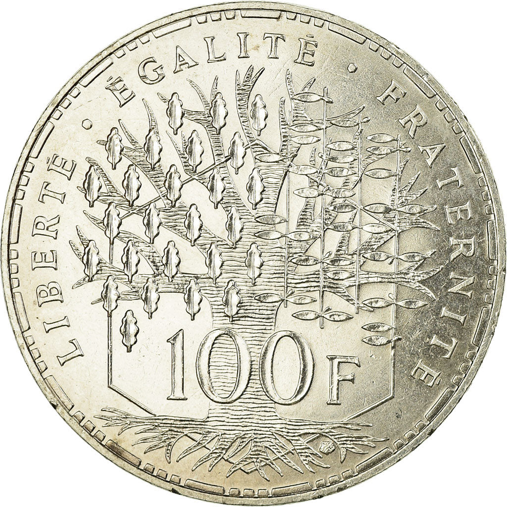 Coin, France, Panthéon, 100 Francs, 1987, Paris, EF(40-45), Silver, KM:951.1