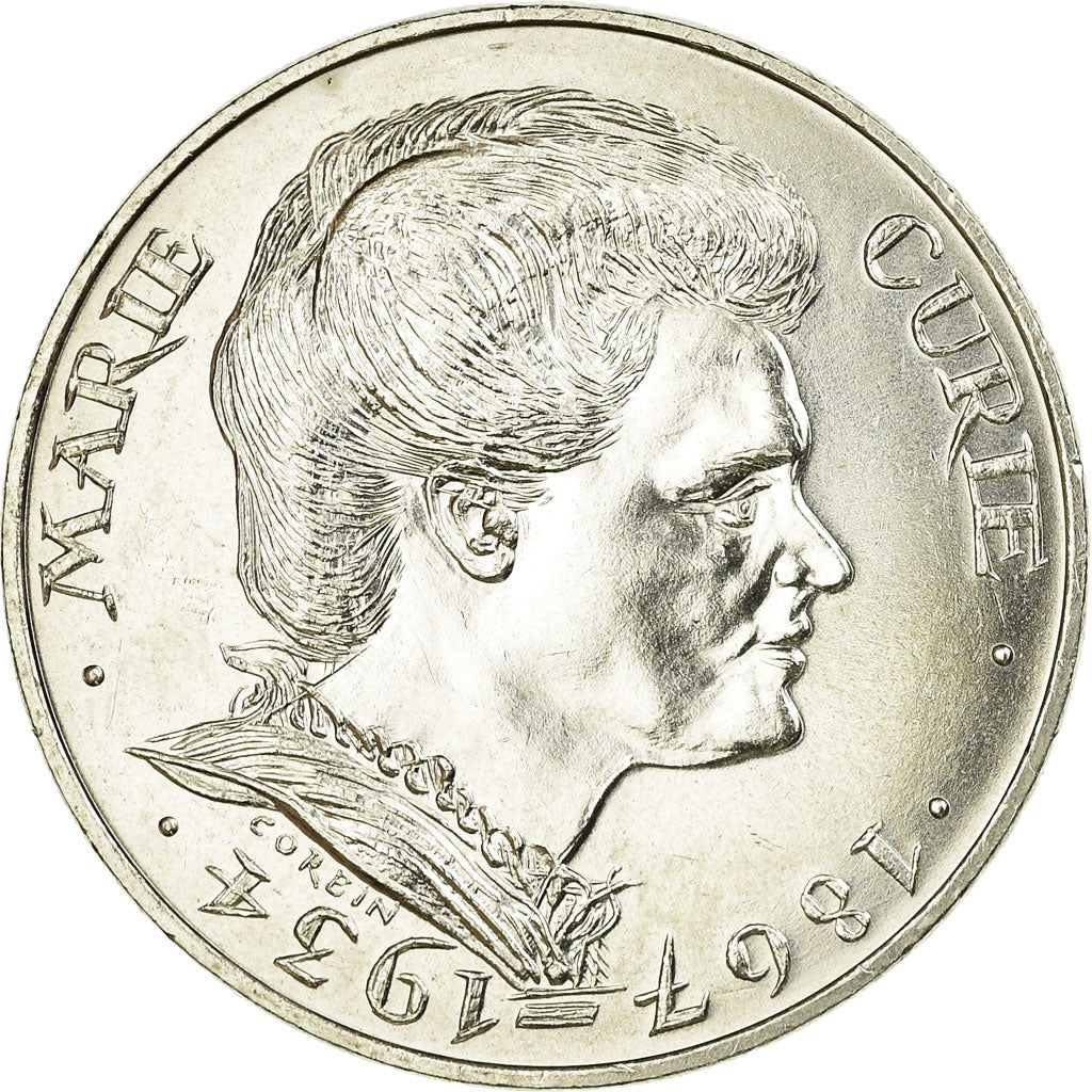 Coin, France, Marie Curie, 100 Francs, 1984, EF(40-45), Silver, KM:955