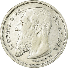 Coin, Belgium, 2 Francs, 2 Frank, 1909, EF(40-45), Silver, KM:58.1