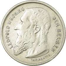 Coin, Belgium, 2 Francs, 2 Frank, 1909, EF(40-45), Silver, KM:59