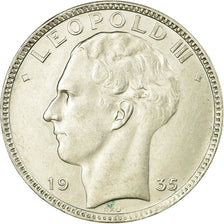 Coin, Belgium, 20 Francs, 20 Frank, 1935, AU(50-53), Silver, KM:105