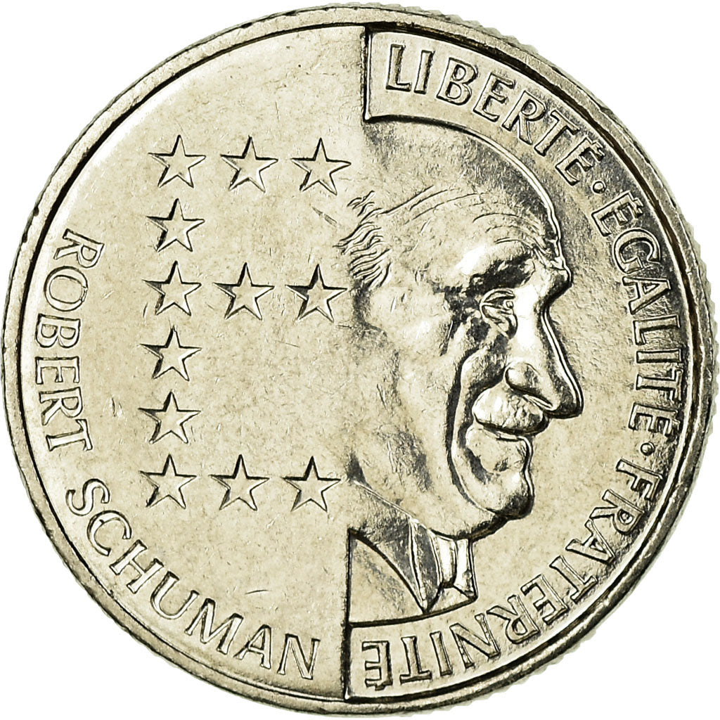 Münze, Frankreich, Schumann, 10 Francs, 1986, SS, Nickel, KM:958, Gadoury:825