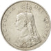 GREAT BRITAIN, Florin, Two Shillings, 1887, KM #762, AU(55-58), Silver, 11.30